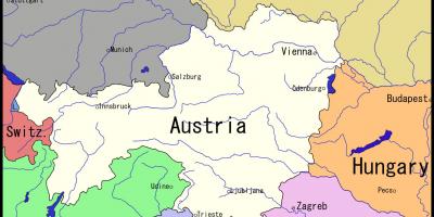 Harta e Vjenës dhe zona përreth