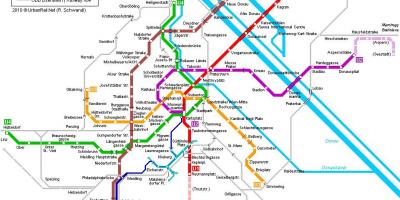 Vjenë metro hartë hauptbahnhof