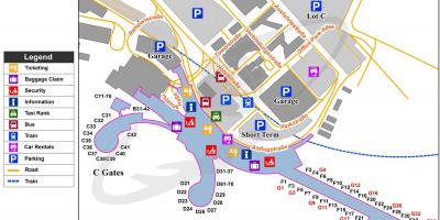 Harta e Vjenës aeroportin e destinacionit