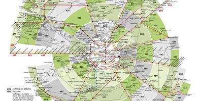 Harta e Vjenës metro zonës 100