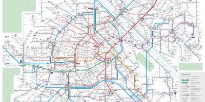Harta e Vjenës publike, sistemit të transportit