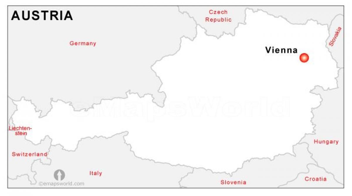 Harta e Austrisë kapitale