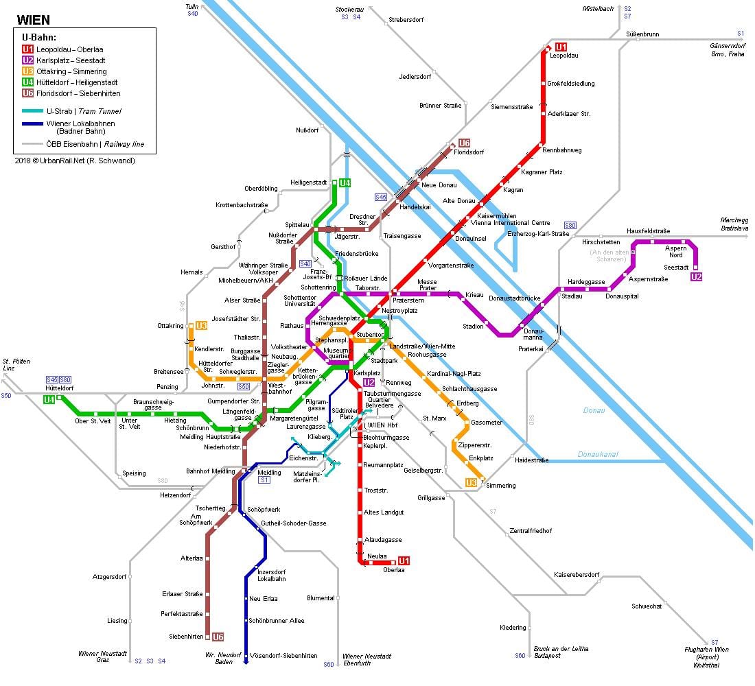 Harta e uban Wien