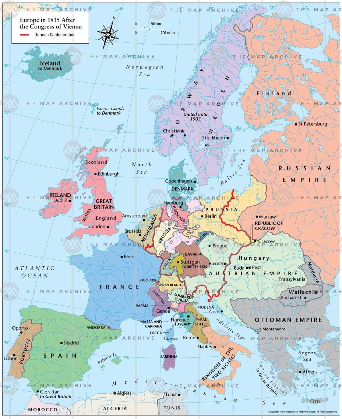 Vjenë, Austri hartën e evropës