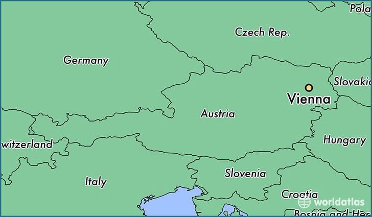 Vjenë në hartë