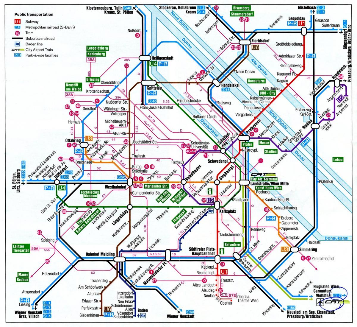 Harta e Vjenës, Austri tren