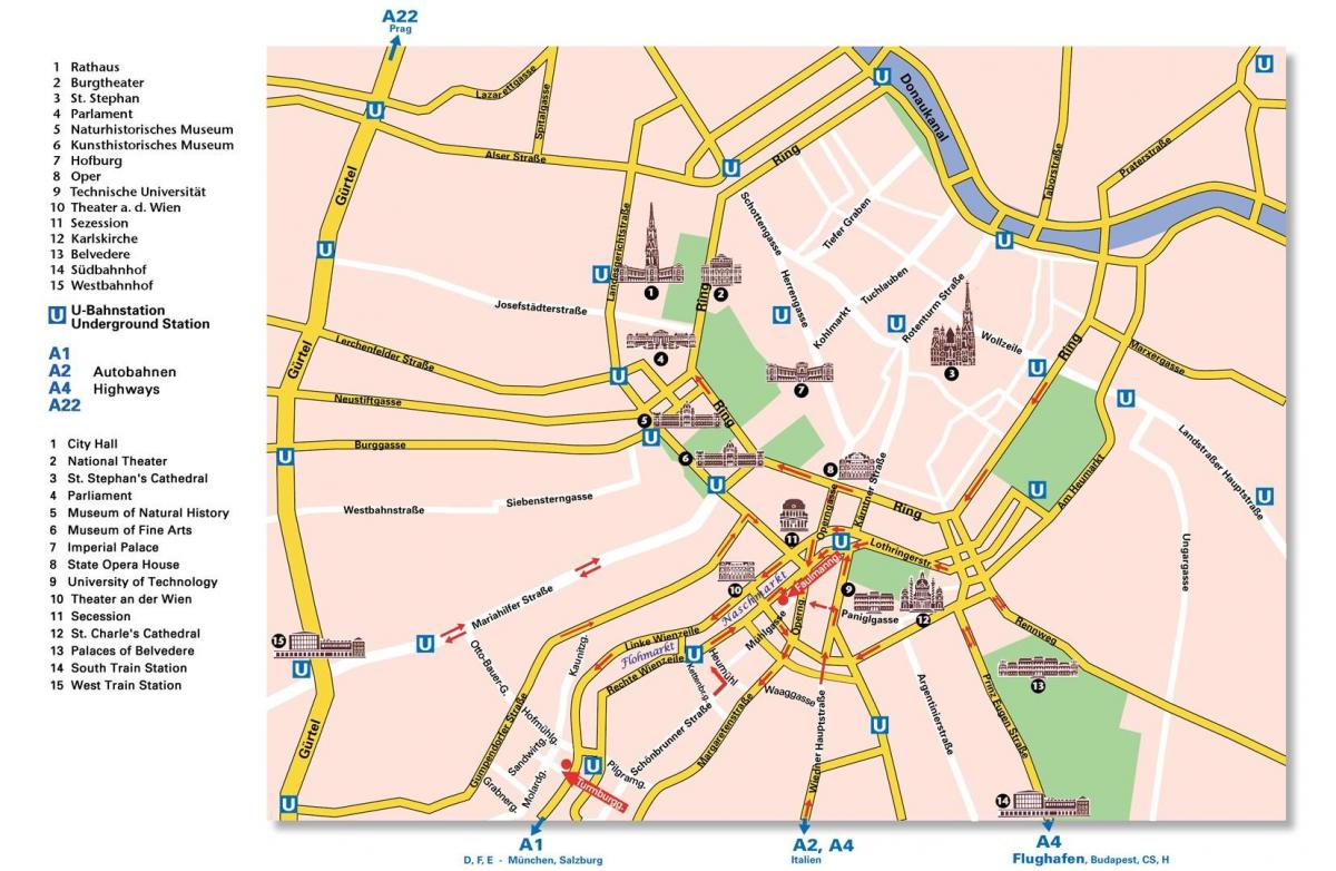 Harta e Vjenës unazes 