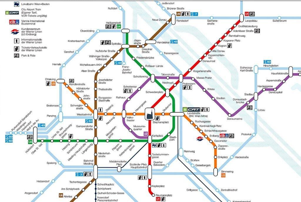 Wien metro hartë