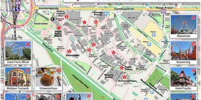 Harta e Vjenës park dhe udhëtim