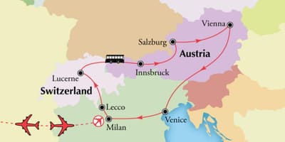 Harta e Vjenës switzerlan